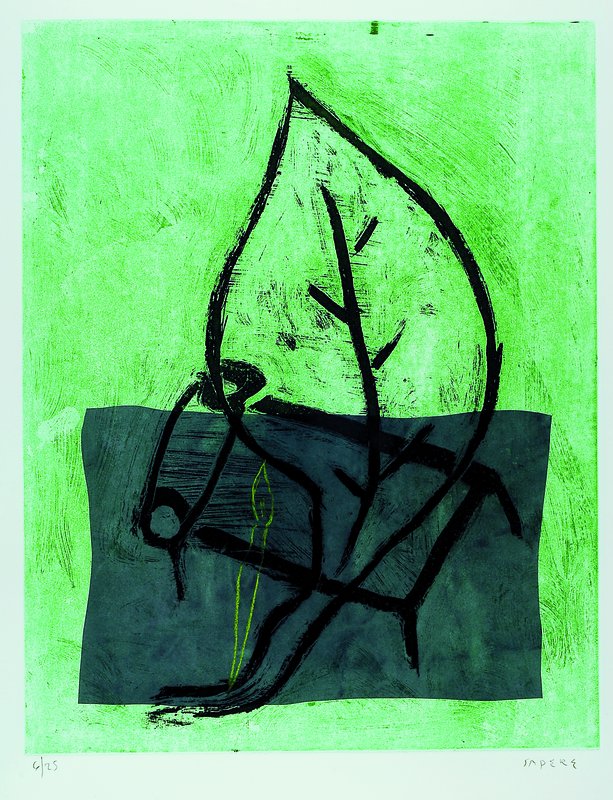 Horacio Sapere, geb. 1951, Original Farbradierung, signiert und nummeriert (4/25), ca. 64x52 cm, unter Glas gerahmt