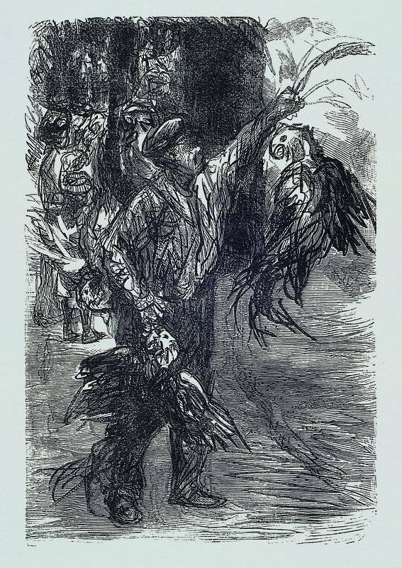 Max Liebermann,1847-1935, "Der Papageienmann", Holzschnitt auf Bütten ,Hoberg, Heyder Berlin 1922, 30 Holzschnittzeichnungen, ca. ...