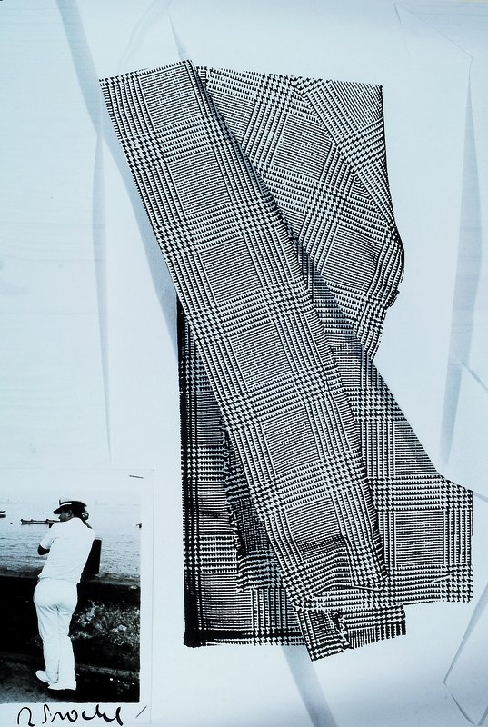 Trockel Rosemarie, "White Origami", aus der limitierten Kaiserring Edition, signiert, ca. 59.5x84 cm