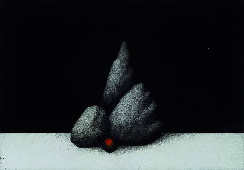 Friedrich Meckseper geb. 1936 Farbaquatintaradierung, rechts unten signiert,datiert 76, 71/100, ca. 16,5x23 cm