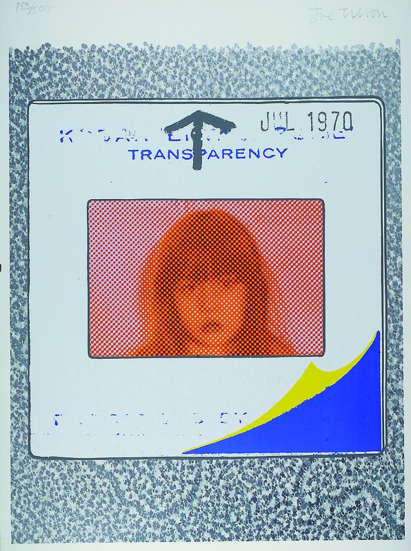 Joe Tilson, geb. 1928, "Transparency", Serigraphie, Juli 1970, signiert, nummeriert 183/500, ca. 70 x 55 cm