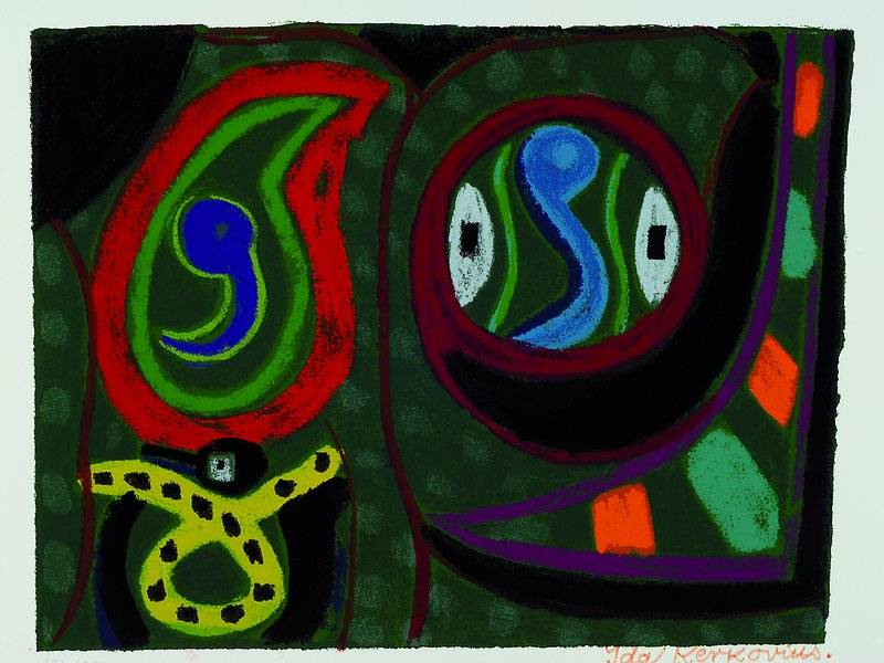 Ida Kerkovius, 1879-1970, Farblithographie, 186/200, rechts unten signiert, ca. 23,5x31 cm