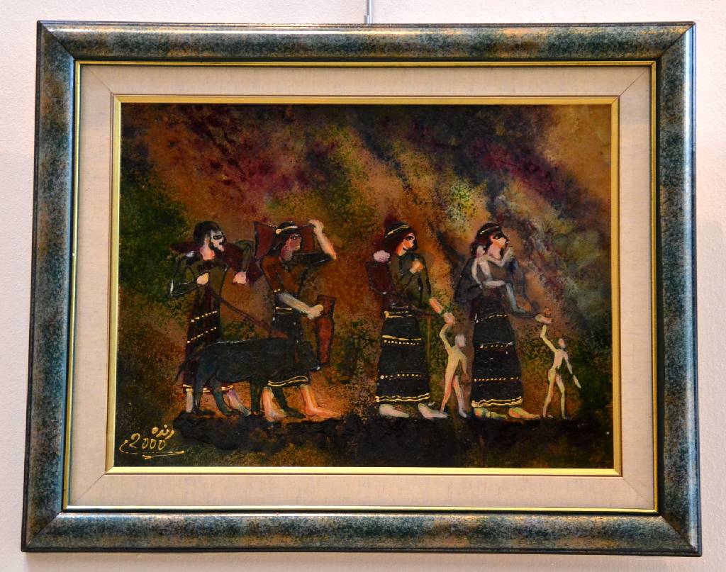 Detail a: Randa Abou Saadah, 1965 geb. Aleppo/Syrien, Kunststudium an der Akademie in Aleppo, Mitglied der Kunsthandelskammer, große ...