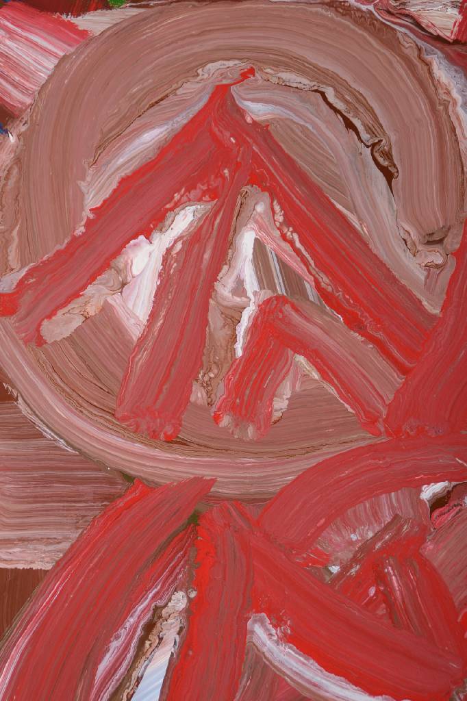 Detail c: H. Zimcon, geb. 1938, Rhythmus, Öl/Malpappe,rechts unten signiert, ca. 67,5x48 cm