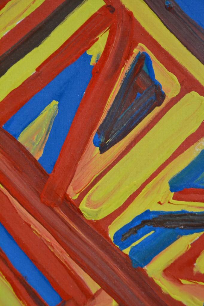 Detail b: H. Zimcon, geb. 1938, Quadriga 1994, Öl/Malpappe, rechts unten signiert, rückseitig betitelt, ca. 79x58,5 cm, Rahmen