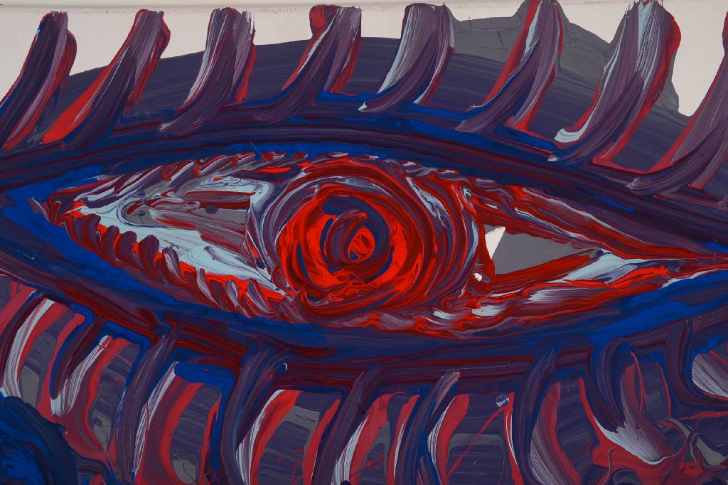 Detail b: H. Zimcon, geb. 1938 Tulip I, Öl/Lwd, rückseitig signiert, 60x80 cm