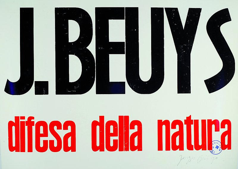 Joseph Beuys, 1921-1986, Siebdruck natura, gestempelt mit dem Hauptstromstempel, handsigniert, ca. 77x54 cm