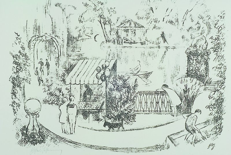 Friedrich Ahlers Hestermann, 1883-1973, Lithographie, handsigniert, ca. 51x40 cm