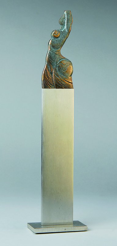 Ernst Fuchs, geb. 1930 Wien, Bronze, signiert und num. 59/1000, Strassacker-Stempel, Gesamt ca. 40 cm