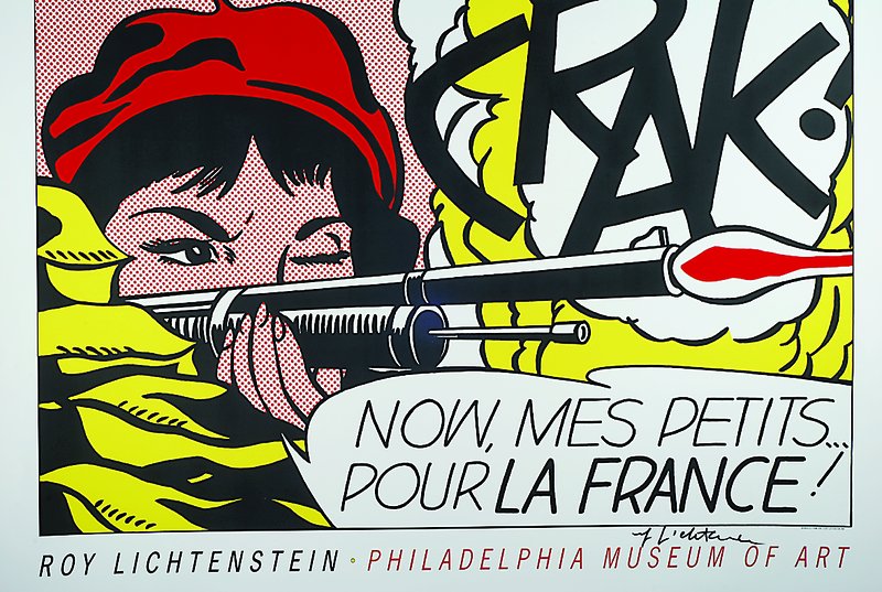 Roy Lichtenstein, 1923-1997, Crak, Now mes les petits pour la france, Farboffset, handsigniert, ca. 69x91 cm