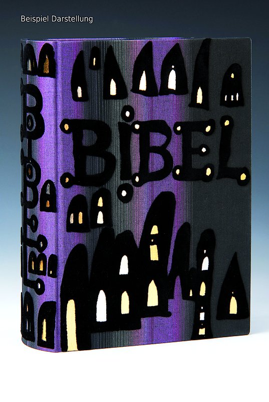 Die Bibel, illustriert von Friedensreich Hundertwasser, Pattloch Verlag 1995, Einband und Schuber auch von Hundertwasser gestaltet,Essay von Prof. ...