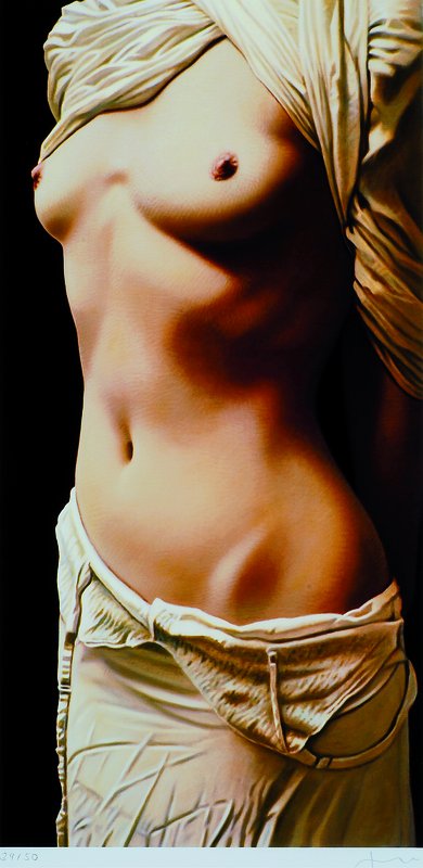 Willi Kissmer, geb. 1951, Gicleedruck auf schwerem handgemachten Baumwollpapier, handsigniert und num. 34/50, ca. 50x25 cm, Blattgr. ca. 61x36 cm