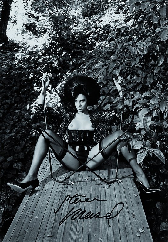 Steven Meisel, geb. 1954 New York, s/w Fotografie, Eva Mendes, ca. 28x20,5 cm
