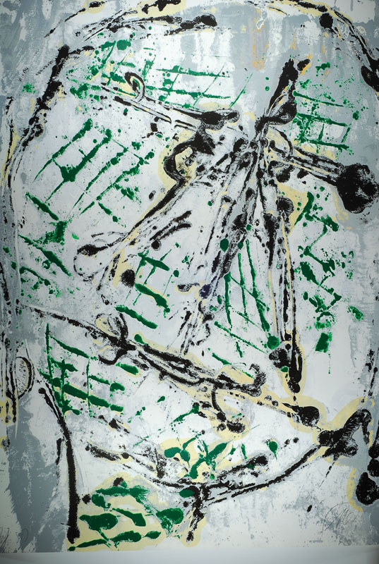 Markus Lüpertz, geb. 1941, Farbsiebdruck, handsign. u. num. 2/50, Blattgr. ca. 128x97.5 cm, linker Rand min. Riss
