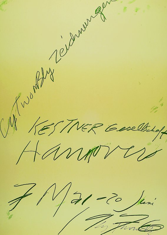 Cy Twombly, 1928-2011, Farboffset, handsigniert, ca. 70x50 cm
