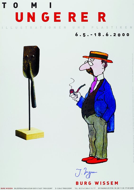 Tomi Ungerer, geb. 1931 Straßburg, Farboffset, handsigniert, ca. 59.5x42 cm
