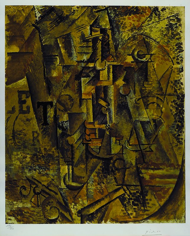 Reproduktion nach Pablo Picasso, 1881-1973, Le Bouteille de Rhum, Farblithographie aus den 1960er Jahren, handsigniert und num. 192/250, Edition Guy ...