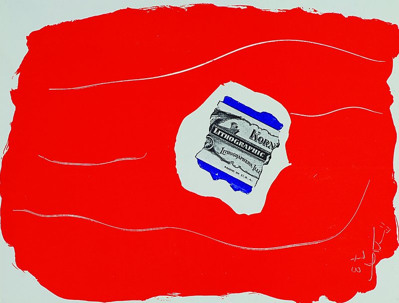 Zwei Farblithographien aus XXe siecle 1973, Jasper Johns, "Cup two picasso" und Robert Motherwell, "Tricolor", Blattgr. je ca. ...