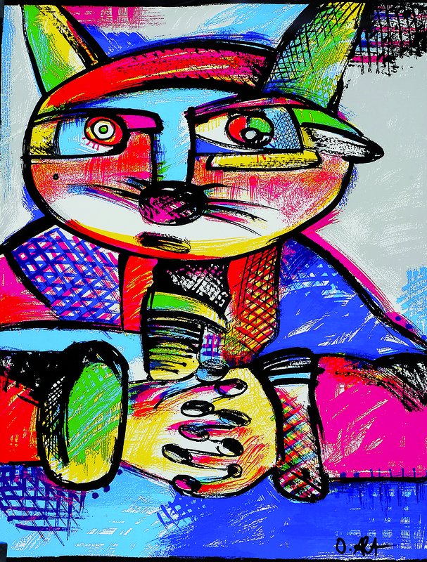 Detail a: Otmar Alt, geb. 1940, zwei Farbsiebdrucke, jeweils handsigniert, ca.46x36cm bzw. 45x41cm