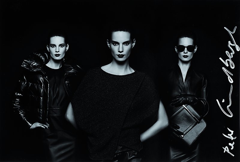 Peter Lindbergh, geb. 1944, s/w Fotografie, handsigniert, ca. 20x29,5 cm