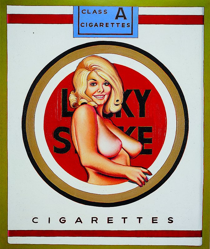 Mel Ramos, geb. 1935 Sacramento, "Lucky lulu Blonde", Farboffset nach dem Original von 1965, New York 2004, ca. 53.5x43.5 cm, PP