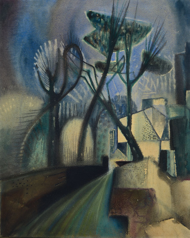 Karl Heinz Krug, 1915-1967, Das Licht der Ile de France, Aquarell auf Papier, rechts unten monogrammiert, rückseitig signiert und betitelt, ca. ...