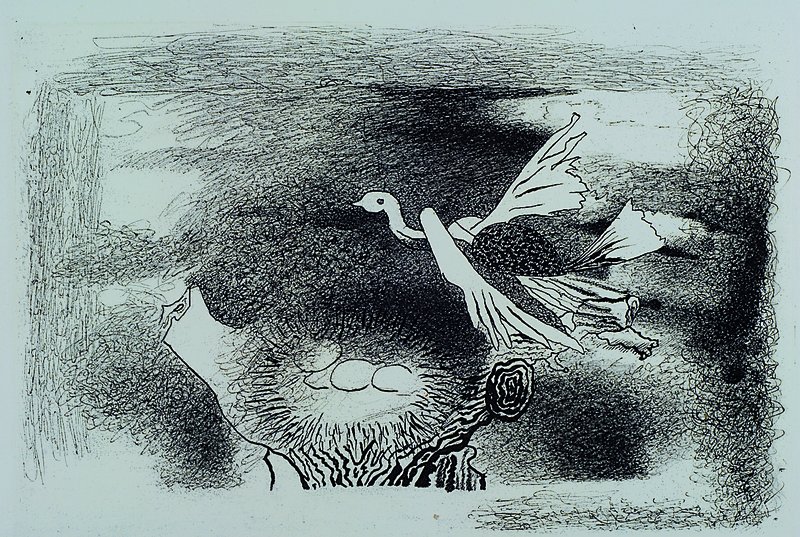 Georges Braque, 1882 Argenteuil-1963 Paris, Radierung, handsigniert, num. 27/30, ca. 22x33cm, PP, u. Glas, Rahmen