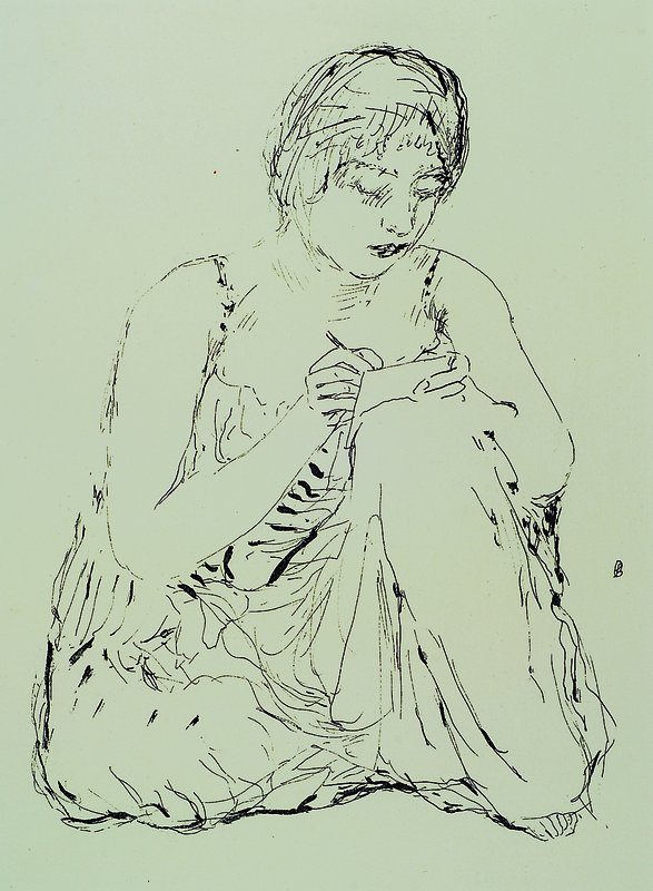 Pierre Bonnard, 1867-1947, "La vie de Sainte Monique", original Lithographie auf Bütten, Auflage: 340 Exemplare, Ambroise Vollard Paris ...
