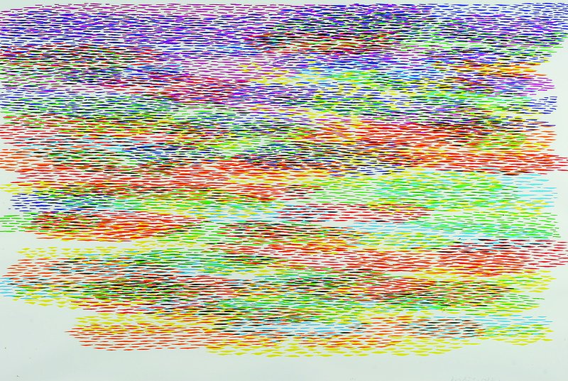 Piero Dorazio, 1927-2005, Farblithographie, "Kalithea", handsigniert und nummeriert H.C. 11/20, datiert 1977, Prägestempel der ...