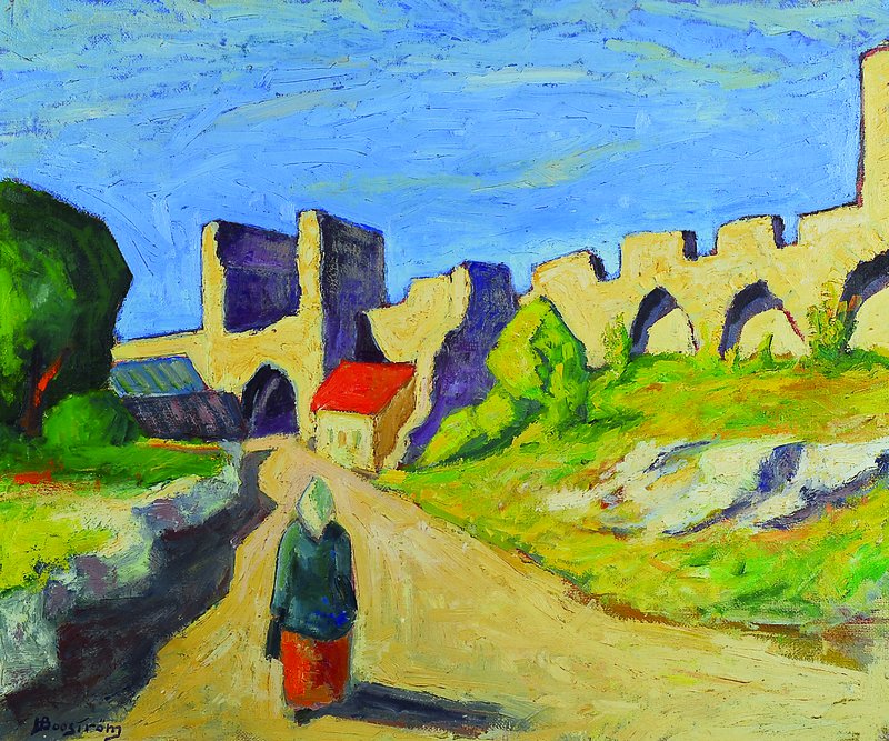 Harry Booström, 1917 Guldrupe auf Gotland- 1996, Schüler von E.Berggren und I. Grünewald, Werke u.a. im National Museum, hier: Südliche ...