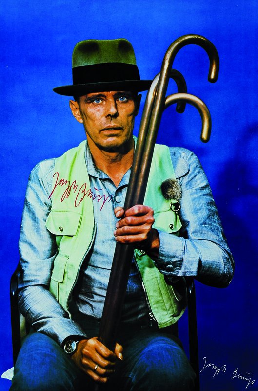Joseph Beuys, 1921-1986, Titel Wirtschaftswoche, Farboffset von 1976, handsigniert, ca. 59x41cm, unter Glas, Rahmen