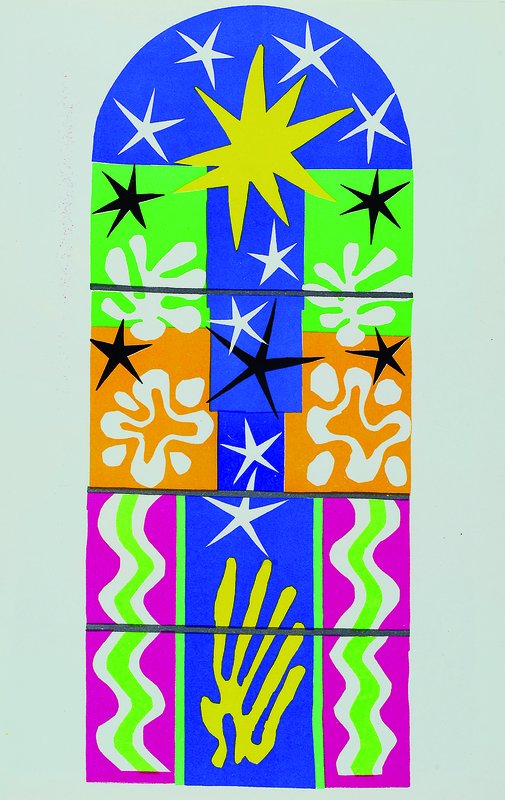 Detail a: Henri Matisse, 1869-1954, zwei Farblithographien aus: Die letzten Werke von Matisse, Mourlot Paris, 1958, Nuit de Nel, ca. 33x13.5cm, Danseuse ...