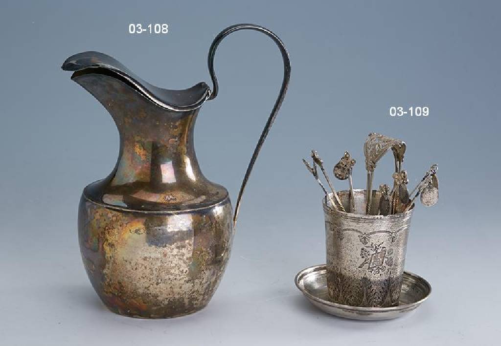 Tee-Mischgefäß, Türkei, osmanisch um 1890/ 1900, Silber, Feinsilberstempel des osmanischen Reiches mit kaiserlichen Zeichen, z.T. Filigranarbeit, ...