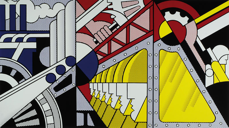 Roy Lichtenstein, 1923-1997, "Study for Preparedness",Farbsiebdruck auf Karton, handsigniert, nur wenige handsignierte Exemplare, ca. 70x90 ...