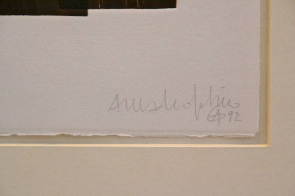 Detail c: Amandeo Garbino, 1922-2004, Farblithografie, handsigniert, nummeriert, datiert 1992, ca. 30x23 cm, Rahmen