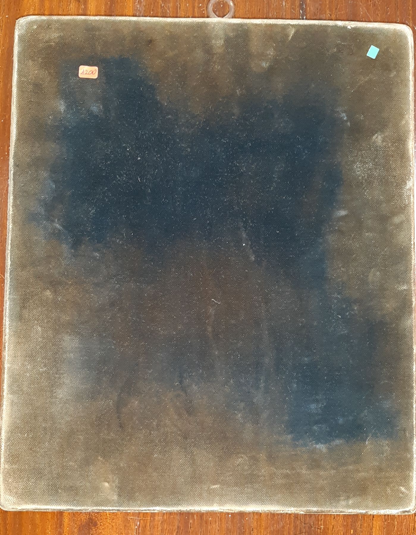 Detail h: Ikone, wohl Polen/Moldawien, um 1840-50, Heiligendarstellung, vergoldetes Oklad, 84er Silber, ca. 34x27cm