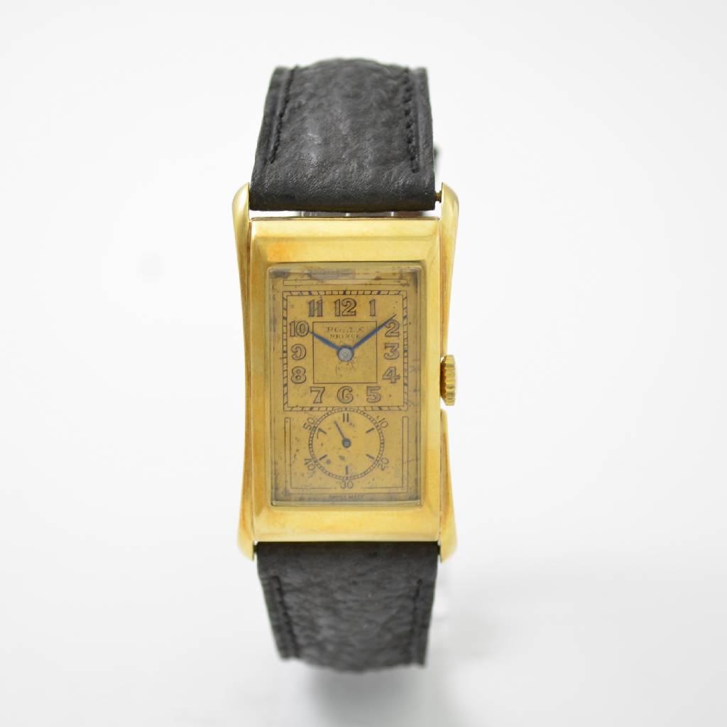 ROLEX seltene Herrenarmbanduhr Prince Brancard, Handaufzug, Ref. 1490, sog. Doctors watch, frühe Ausführung, Schweiz 1930er/40er Jahre, tailliertes ...