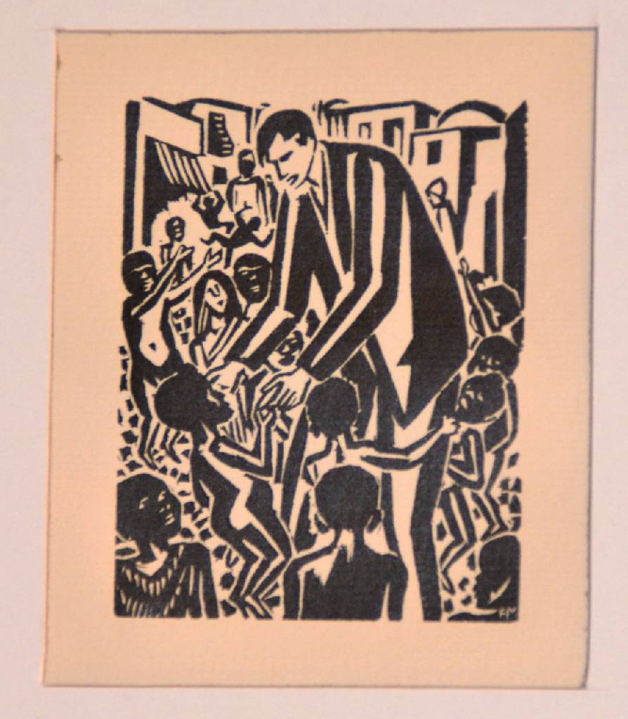 Detail c: Frans Masereel, 1889-1972, 6 Holzschnitte, aus dem Stundenbuch, im Stock monogrammiert, je ca. 9x7 cm