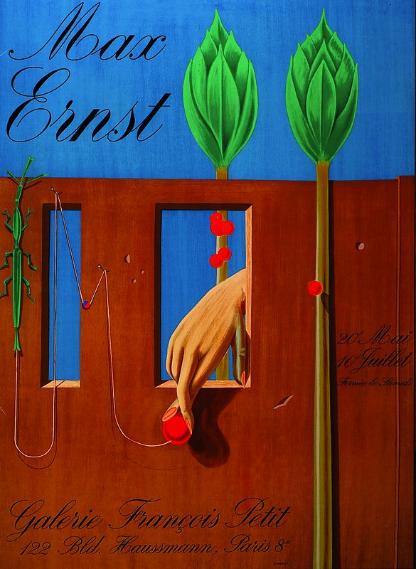 Ernst, Max, 1891 Brühl bis 1976 Paris, Affiche pur Petit, 1969, Lithographie, bez. Mourlot, ca. 74.5x53 cm, aufwendige Galerierahmung