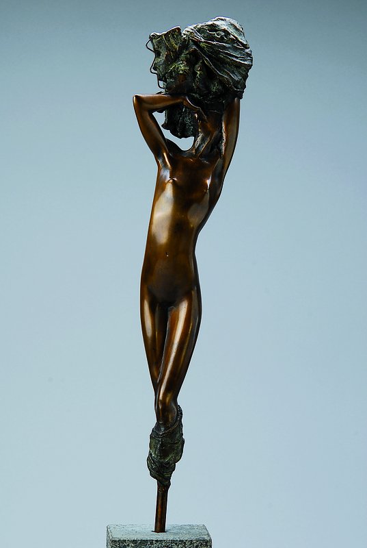Görg, Jürgen, geb. 1951, Nude, Bronzeskulptur, signiert und num. e.a. II/XV, Granitsockel, Gesamth. ca. 84cm