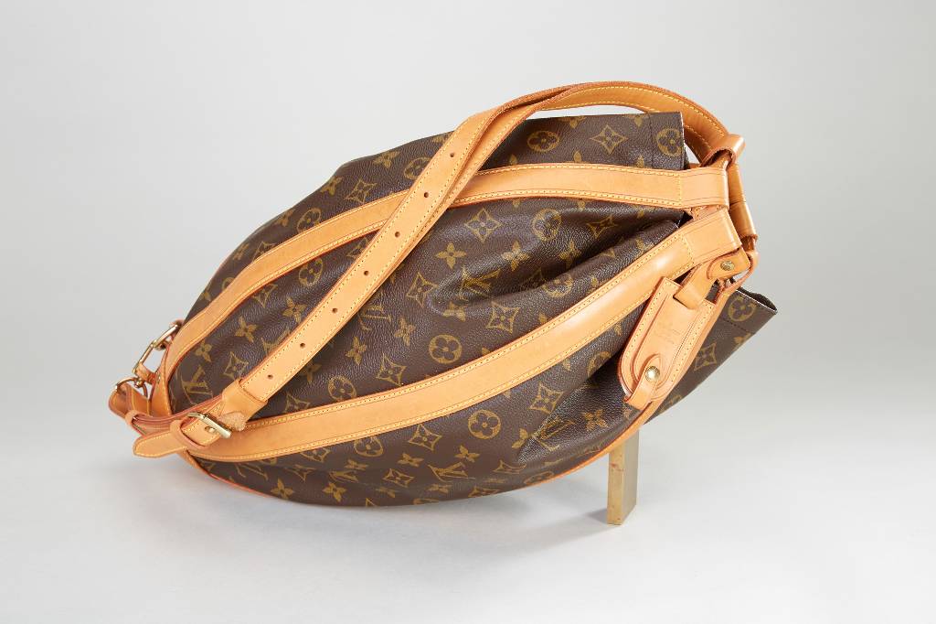 LOUIS VUITTON Tasche limitierte Auflage, zum 100 Jährigen Bestehen des Monogramm Canvas, designed von Romeo Gigli, Besätze und Riemen aus ...