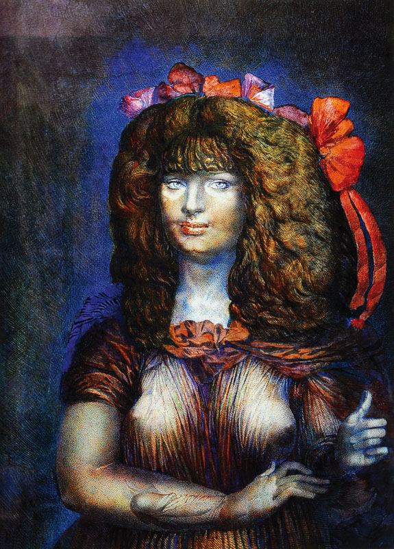 Ernst Fuchs, geb. 1930 Wien, Konvolut aus zwei Grafiken, "Lohengrin", Farboffset, rechts unten handsigniert, ca. 56,5x41 cm, und ...