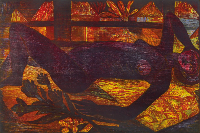 Esteban Fekete, 1924-2009, Farblithographie,handsigniert und nummeriert 81/100, Motiv ca. 42x59 cm, unter Glas gerahmt