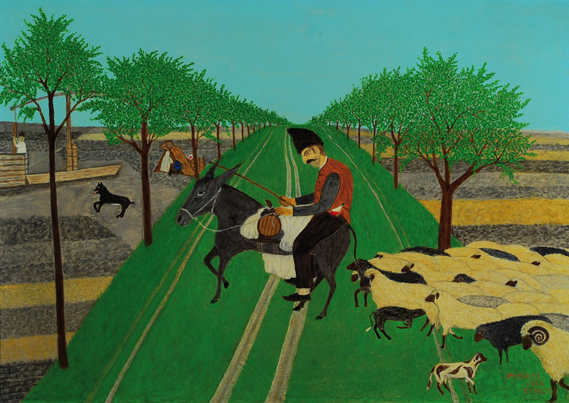 Mihalj Bires, 1912 Kovacica (Vojvodina) - 1980, arbeitete sein ganzes Leben als Landarbeiter, gehörte 1938 zu den Gründern einer Gruppe von ...