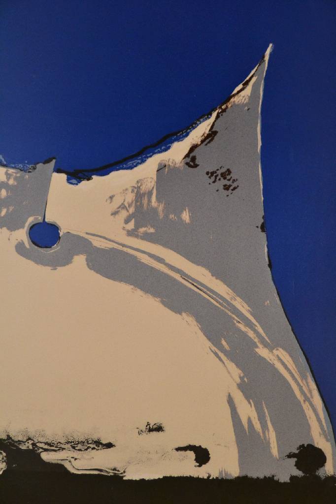 Detail c: Joan Gardy Artigas, geb. 1938, Farblithographie, handsigniert und nummeriert 31/75, ca. 86.5x59 cm, unter Glas