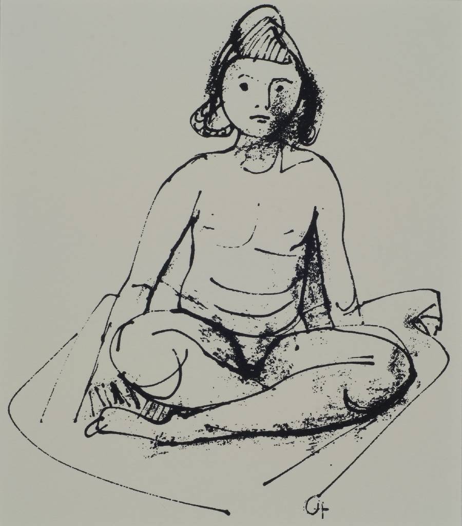 Carl Hofer, 1878-1955, Konvolut aus vier Lithographien, Handpressenabzug nach den Zeichnung bzw. der Lithographie, "Pessimisten" / ...
