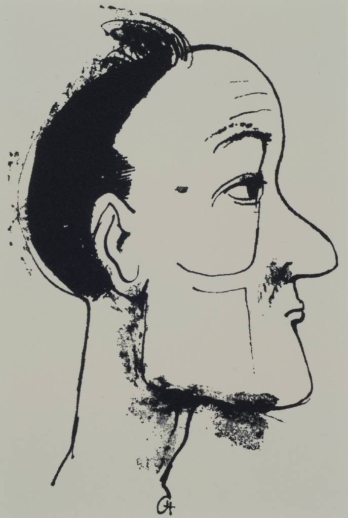 Detail a: Carl Hofer, 1878-1955, Konvolut aus vier Lithographien, Handpressenabzug nach den Zeichnung bzw. der Lithographie, "Pessimisten" / ...
