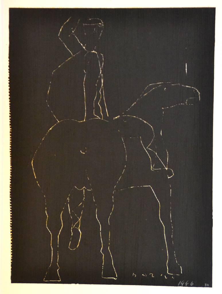 Detail c: Marino Marini, 1901-1980, Konvolut aus zwei Lithographien und zwei Serigraphien, "Reiter mit roter Bordüre" / "Jongleur" / ...