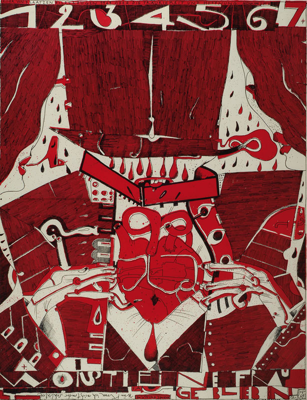 Horst Janssen, 1929-1995, Konvolut aus acht Farblithographien, davon sieben aus: "Laatzener Bilderbogen - Über die Traurigkeit und die ...