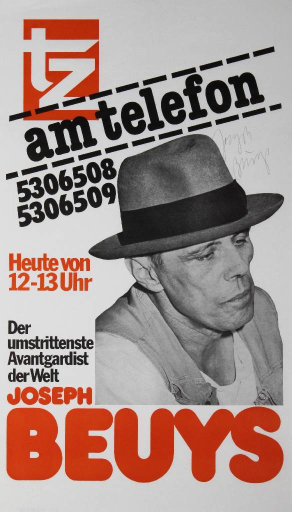 Joseph Beuys, 1921 Krefeld-1986 Düsseldorf, TZ Farboffset, handsign., ca. 61x32 cm
